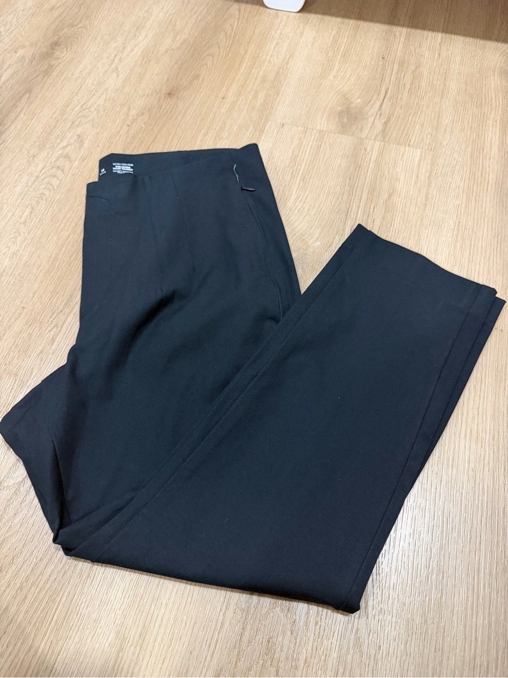 Woman’s Extra High Rise Black Dress Pants - Pixie Skinny size 14 Petite